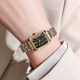 thumbnail image 2 of Resicozy Bracelet Square Watches for Women 2026 Casual Stainless Strap Quartz Elegant Wrist Watches Rose Gold with Black Face, 2 of 3