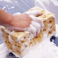 thumbnail image 3 of Trayknick Car Wash Sponge Honeycomb Extra Large Cleaning Tool Car Yellow Sponge Block for Home, 3 of 12