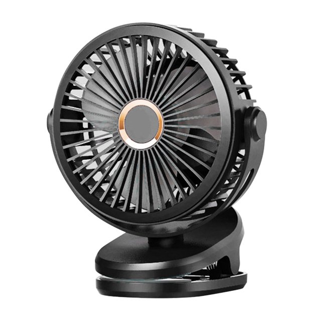 Ventilador de abrazadera de 10000 mAh Mini portátil ajustable de 4 engranajes para cocina (negro) Ehuebsd Para estrenar