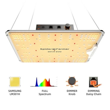 Spider Farmer SF1000EVO Samsung LM301H EVO LED Grow Light Full Spectrum Plants