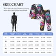 thumbnail image 4 of Naloa Cat Icecream Men’s Pajamas Set - Long Sleeve Button Down Sleep Shirt and Pajama Bottoms Sleepwear Set-Large, 4 of 7