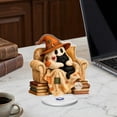 thumbnail image 7 of Halloween Ghost Decorations, 360 Degree Rotating 2D Ghost Figurine with Cute Desktop Design, Halloween Tabletop Ornament for Home Office Classroom Party Decor Spooky Holiday Display, 7 of 7