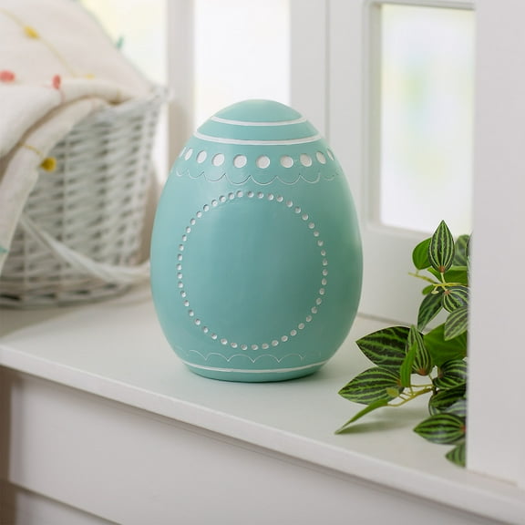 Resin Easter Egg Spring Decoration, 9 1/2"