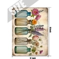 thumbnail image 5 of Floral Decor Flower & Bottle Retro Aluminum Sign 12x16 IN Metal Tin Sign Garden Flower Wall Decor Spring Decor for Bathroom Tin Garden Signs for Outside Yard Sign, 5 of 6
