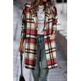 thumbnail image 5 of fashion-plaid-long-jacket-with-pockets-autumn-and-winter-new-style-turndown-collar-woolen-coat-outdoor-women-clothing, 5 of 6