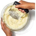 thumbnail image 2 of Stainless Steel Smooth Potato Masher, Black/Silver, 2 of 5