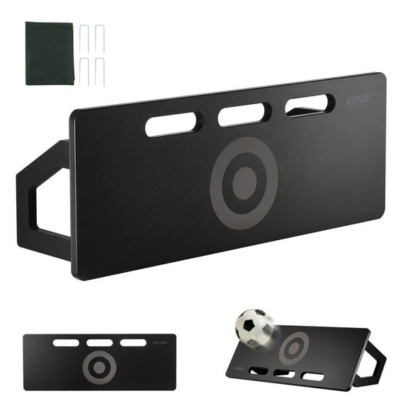 VEVOR Soccer Rebounder Board, 32"X12" Portable Soccer Wall with 2 Angles Rebound, Foldable HDPE Kickback Rebound Board, Soccer Training Equipment for Kids and Adults, Passing & Shooting Practice