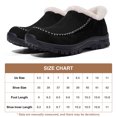thumbnail image 6 of ZUTY Winter Snow Booties for Women Plush Faux Fur Lined Fuzzy Loafers Warm Comfortable Casual Walking Shoes Black 7, 6 of 6