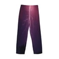 thumbnail image 5 of Balery Men'S Thunderstorm Violet Purple Pants,Sleepwear Pants,Pajama Pants,Pj Bottoms Drawstring And Pockets-X-Large, 5 of 9