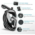 thumbnail image 3 of Diving Mask, Snorkeling Mask Full Face Mask With Earplugs, 180° Field Of View, Full Face Mask With Anti-Fog Anti-Leak Technology L-XL, 3 of 5