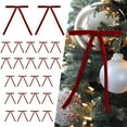 thumbnail image 6 of Neoyler Christmas Decorations Christmas Ornaments Set Velvet Bows for Tree Wreath Door Garland Vintage Style Soft Fabric for Holiday Party Home Decor Indoor Classic Ornaments for Tree Red, 6 of 6