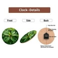 thumbnail image 7 of Green Leaf Wall Clock Nature Decor 10-Inch Silent Wooden Wall Clock, Battery Operated (AA Batteries Not Included), Artistic Home Decor, 7 of 7