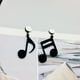 thumbnail image 3 of Pendiente acrílico musical para mujer, pendientes metálicos asimétricos para niñas, 3 of 5