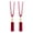 Red, variant on 2Pcs Curtain Holdbacks Rope Tie Backs Tassel Tiebacks Beaded Pair