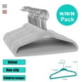 thumbnail image 2 of 10/20/30 Pack Non-Slip Velvet Kids Hangers For Jackets  Pants  & Dress Clothes, 2 of 7