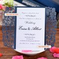 thumbnail image 2 of Labymos 20Pcs Pearl Paper Wedding Invitation Cards Greeting Card Kits Event Party Supplies with Blank, 2 of 8