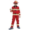 Kids Fireman Costume Set with Uniform & Hat, L