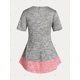 thumbnail image 3 of Camiseta de Talla Extra con Nudo de Lazo Rosegal  Camisetas tallas grandes, 3 of 5