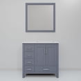 thumbnail image 4 of Jacques 36 in. W Right Offset Dark Grey Bath Vanity, Cultured Marble Top, & 34 in. Mirror, 4 of 8