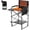 Brown, variant on MOPHOTO Black Oversized Rocking Camping Chair Support 400 lbs, Full Padded Patio Chair with Cup Holder, Side Pocket and Carry Bag, Portable Foldable Outdoor Rocker Chair for Camping, Backyard