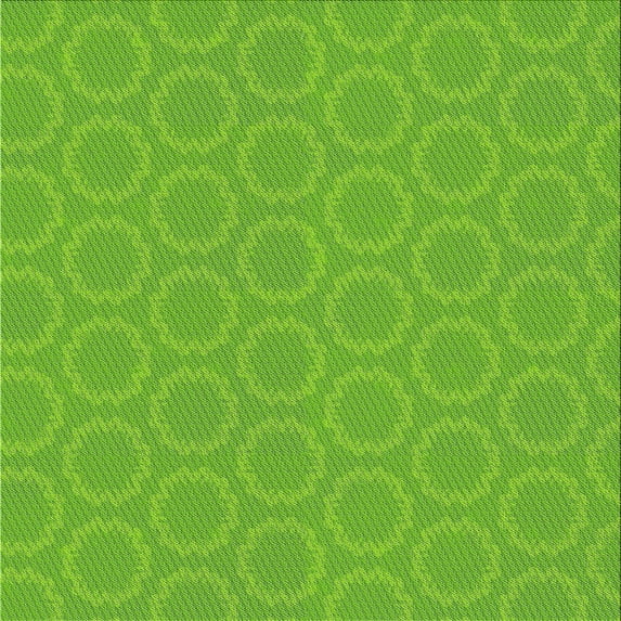 Ahgly Company Indoor Square Patterned LawnGreen Novelty Area Rugs, 7' Square