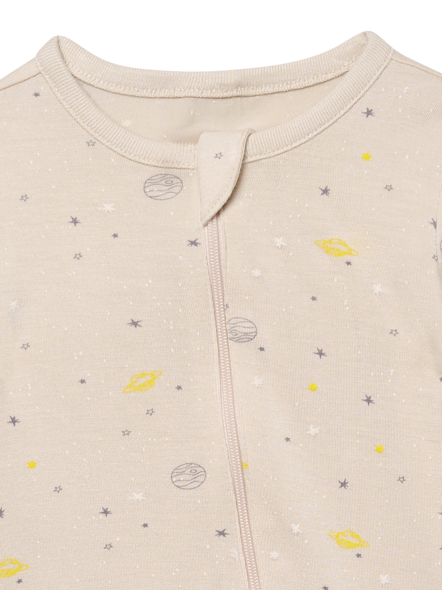 Modern Moments by Gerber Baby Neutral Super Soft Viscose Two-Way Zip Coverall, Sizes Newborn - 24 Months