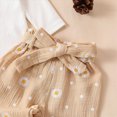 thumbnail image 6 of HCNTES Baby Girl Clothes Winter Daisy Outfit Ribbed Romper Floral Harem Pants Bow Headband Set Fall Outfits 3 6 12 18 Months, 6 of 6