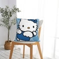 thumbnail image 4 of Hello Kitty Pillow Cover, Square Throw Pillow Cases For Couch Sofa Bed Living Room,Home Decorative, 22"X22", 4 of 9