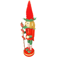 thumbnail image 3 of Santa's Workshop Indoor Home Christmas Decorative 14" North Pole Elf Nutcracker, 3 of 5