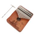 thumbnail image 1 of 21 Key Kalimba Thumb Piano Instrument Professional Tuned Handmade Mahogany Metal with Embossed Notes and Ergonomic Curve Design for Adults Beginners Kids Performances, 1 of 7