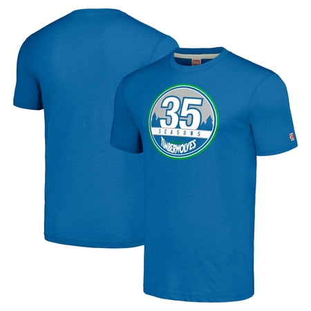 Unisex Homage Royal Minnesota Timberwolves 35th Anniversary Hardwood Classics 35 Seasons Tri-Blend T-Shirt Unisex Homage Royal Minnesota Timberwolves 35th Anniversary Hardwood Classics 35 Seasons Tri-Blend T-Shirt