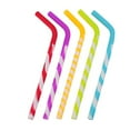 thumbnail image 2 of California Straws, Food Grade Silicone Reusable Drinking Straws (5-pack)- Dishwasher Clean, Safe for Kids, 2 of 4