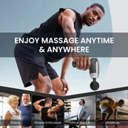 Gasky Mini Massage Gun, Deep Tissue Muscle Massager for Back Neck Muscle Relieve, Christmas Gift for Men & Women, Black