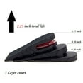 thumbnail image 3 of Adjustable Height Increasing Insoles Comfortable Shoe Lifts for Men and Women 3-Layer Air Cushion Heel Inserts, 3 of 5