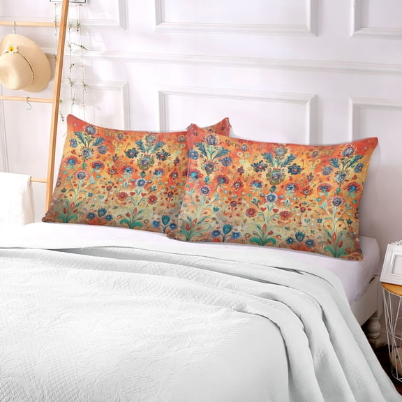 Pillow Case Plush Pillow Flowers Seamlee Pattern Case standard size/King size/Queen size Bed Pillow Pillowcases