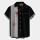 thumbnail image 4 of Playeras De Hombre Camiseta Informal De Verano De Manga Corta Con Cuello Redondo Y Estampado De Letras Y Caras Para Hombre, 4 of 4