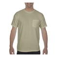 thumbnail image 1 of Comfort Colors T-Shirt à Poche pour Adulte, Épais, Teint en Pièce, 2TG, Grès, 1 of 4