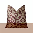 thumbnail image 1 of Plutus PBRA2277-2030-DP Coussin de Luxe Rouge & Beige Bouclier Sacré, 20 x 30 Po. Queen, 1 of 3