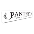 thumbnail image 3 of Pantry Open Novelty Decor, Metal Wall Sign - 4x18 Inches, 3 of 4