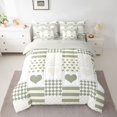thumbnail image 2 of Castle Fairy Romantic Love Heart Bedding Comforter Set 7pcs for Female Men,Happy Valentine's Day Queen Bedding Sets Super Cozy,Geometric Plaid Stripes Queen Sheet Sets,Super Cozy Room Decor, 2 of 8