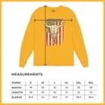 thumbnail image 7 of Cowboy Country Steer Head Long Sleeve T-shirt Vintage Cow Skull American Flag, 7 of 7