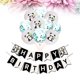 thumbnail image 5 of KAKOWELY Juego de 11 globos de látex con temática de panda para fiesta de cumpleaños, con confeti brillante, pancarta de panda para fiesta navideña (verde), 5 of 5