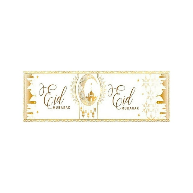 Hearth & Gear Eid And Moon Linen Table Flags Eid Tablecloth Decoration Eid Restaurant Decoration Table Flags Eid Linen Table Flags Garland Table Christmas Table Runners 72 Inches Long Fall Table 36
