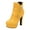 Yellow, variant on Women's Platform Ankle Boots Goth Chunky Block High Heel Round Toe Buckle Zip up Ankle Booties