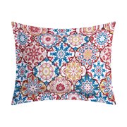 4 Piece Linden 100% Cotton 200 Thread Count Bohemian Inspired Printed REVERSIBLE Duvet Cover Set with Shams and