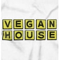 thumbnail image 2 of Funny Vegan House Saarcastic Food Womens Slim Fit Graphic Tee Brisco Brands S, 2 of 5