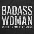 thumbnail image 2 of Womens Badass Woman Who Takes Care Of Everyone T Shirt Funny Mom Mothers Day Graphic Tee Womens Graphic Tees, 2 of 7