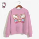 thumbnail image 2 of Sudadera con capucha de HELLO KITTY para mujer, ropa de calle con estampado de manga larga, estilo Harajuku, para otoño e invierno, 2 of 5