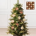 thumbnail image 1 of onlyliua Ofertas Especiales Bolas Navideñas de 6 Cm Pintadas a Mano, Juego de 16 Piezas de Lujo para Decoración de Árbol de Navidad, Bolas Navideñas de Plástico Colgantes, 1 of 6