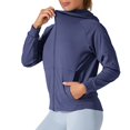thumbnail image 4 of yoeyez Vêtements de Protection Solaire pour Femmes Upf 50+ à Manches Longues, Chandail à Capuchon à Fermeture à Glissière, Maillot Dermoprotecteur à Séchage Rapide, Léger pour la Course, Veste de Randonnée Athlétique, Chandail de Soleil Bleu, TG, 4 of 5